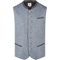 Spieth & Wensky Gilet folklorique 'Herwin' bleu