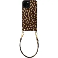 Selencia Nova coque arrière en cuir véritable avec porte-cartes Apple iPhone 15 - Fawn Chic