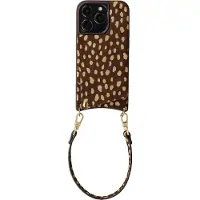 Selencia Nova coque arrière en cuir véritable avec porte-cartes Apple iPhone 14 Pro - Fawn Chic