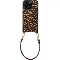 Selencia Nova coque arrière en cuir véritable avec porte-cartes Apple iPhone 16 Pro - Fawn Chic
