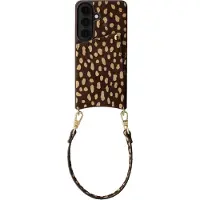 Selencia Nova coque arrière en cuir véritable avec porte-cartes Samsung Galaxy S25 - Fawn Chic