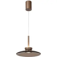 Lucide Suspension à LED en verre Santiago Ø 32cm - champagne
