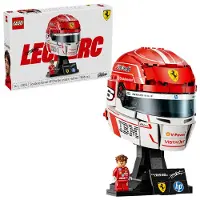 LEGO Editions 43014 Casque De Charles Leclerc Scuderia Ferrari HP Avec Figurine F1 De Collection, Cadeau Garçons Et Fans 14+