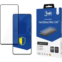 3MK HardGlass Max Lite Xiaomi 14T czarny/black, Fullscreen Glass Lite (1 pcs, Xiaomi 14T), Téléphone portable : film de protection, Transparent, Noir