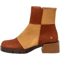 Art pour femme. 1128511F9003_0MU Bottines en cuir 1285 Warsaw Marron, beige (41), 3 à 5 cm, Fermeture éclair, Casuel