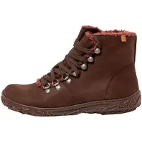 El naturalista pour femme. 254561112005_012 Bottines en cuir marron N5456 (37), Plat, Lacets, Casuel
