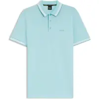 BOSS Paddy 10241663 Green Short Sleeve Polo Bleu XL Homme
