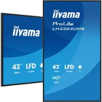 Iiyama 108 cm (43 pouces) LH4364UHS-B1AG 16:9 2 ports HDMI + USB-C IPS - 108 cm - 43 pouces