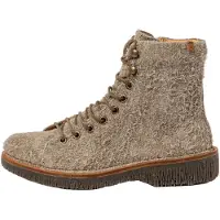 El naturalista pour femme. 25572PEV0005_020 Bottines en cuir N5572P Volcano taupe (37), Beige, Plat, Fermeture éclair, Casuel