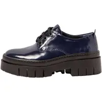 Art pour femme. 119521466003_0B0 Chaussures en cuir 1952 Amberes noir (40), Plat, 1 à 3 cm, Lacets, Casuel, Marine