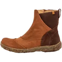El naturalista pour femme. 2545011NK005_023 Bottines en cuir marron N5450 (36), Plat, Fermeture éclair, Casuel