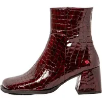 Art pour femme. 117061267003_008 1706 Verona bottines en cuir bordeaux bordeaux (42), 5 à 8 cm, Fermeture éclair, Casuel