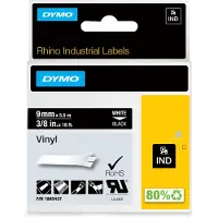 Dymo 1805437 - (9 mm) - Blanc sur noir - Ruban
