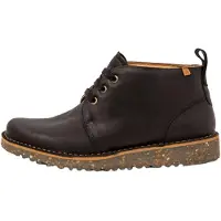 El naturalista unisex. 256302R30005_001 Bottines en cuir N5630 Arizona noir (37), Plat, Lacets, Casuel