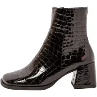 Art pour femme. 117061201003_001 Bottines en cuir 1706 Verona noir (36), 5 à 8 cm, Fermeture éclair, Casuel
