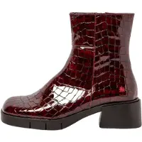 Art pour femme. 112841367003_008 Bottines en cuir 1284 bordeaux Warsaw (39), 3 à 5 cm, Fermeture éclair, Casuel, Grenat
