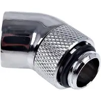 Alphacool Adaptateur coudé 45° tournant G1/4 M sur G1/4 F, Raccord, Argent
