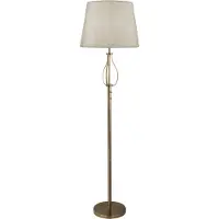 Searchlight Lampe de table sur pied Vegas brun bronze avec taupe