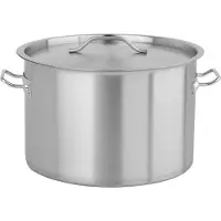 TRIZERATOP Marmite professionnelle BASSE 36x24cm 24 litres avec couvercle