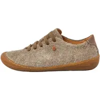 El naturalista unisex. 25770P1EV005_020 Chaussures en cuir taupe Wulf (40), Plat, Lacets, Casuel