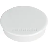 Franken aimants puissants , ronds, jusqu'à 2,5 kg, vernis spécial, Ø 38 mm, plastique, blanc, 10 pièces