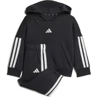 Adidas Essentials 3 Stripes Joggers Set Noir 6-9 Months Enfants