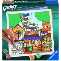 Ravensburger Puzzle Peinture au Numéro - CréArt - Kawaii Street - Niniwanted