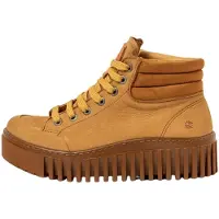 Art Bottines pour Femme 1532 NOBUCK KARAMEL/BRIGHTON Couleur Jaune