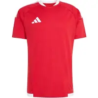 Adidas Hommes, T-shirt de sport, Herren-Tiro-Wettkampftrikot (S), Rouge, Blanc, S