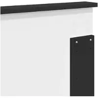 vidaXL Tête de lit en chêne noir, 100 cm, aggloméré