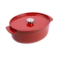 KitchenAid Cocotte KitchenAid Fonte Ovale Empire Red 30 cm