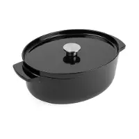 KitchenAid Cocotte KitchenAid Fonte Ovale Onyx Black 30 cm