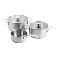 KitchenAid Batterie de Cuisine Inox 3 Pièces