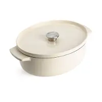 KitchenAid CC006062-001, 5,6 l, couleur crème, fonte, céramique, électrique, gaz, halogène, induction, cocotte, cocotte avec couvercle