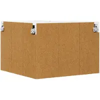vidaXL Armoire d'angle murale LUCCA, noire, 57 x 57 x 40 cm, aggloméré
