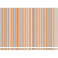 vidaXL Store électrique rétractable bleu et orange 5 x 3 m