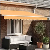 vidaXL Tissu de remplacement pour tablier d'auvent en polyester