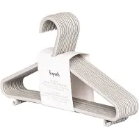 3 Sprouts Cintre - 15 Pack - 29,5 x 17,5 cm - Gris - - UneTaille - Cintre