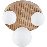 LINDBY Plafonnier , Mori, dimmable, Bois, Salon / séjour, Moderne