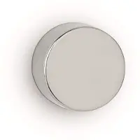 MAUL aimant disque en néodyme, 15 mm, force d'adhérence : 8 kg, argent (4x)