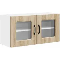 vidaXL Façade de lave-vaisselle Kalmar, chêne Sonoma, 80 x 31 x 40 cm