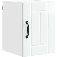 vidaXL Armoire murale LUCCA, blanc brillant, 30 x 31 x 40 cm, aggloméré