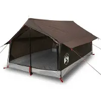 vidaXL Tente de camping 2 personnes brune étanche à l'eau