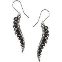 Alchemy Gothic Boucles d'oreilles Gothic de - Spine Earring - pour Femme - couleur argent - Taille Standard