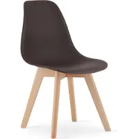 Leobert Chaise KITO café / pieds naturels x 1
