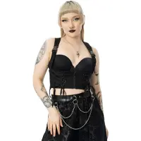 Chemical Black Veste Gothic de - Rowena - Haut - S - XL - pour Femme - noir - Taille S