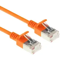 ACT Orange 10 mètres LSZH U/FTP CAT6A datacenter slimline patch cable snagless with RJ45 connectors (DC7110)