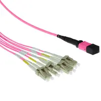 ACT Rl7842 1x Mtp-4x Lc Duplex Fiber Optic Cable 2 M Rose