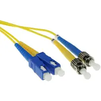 ACT 2 mètres LSZH monomode 9/125 OS2 fibre patch cable duplex avec connecteurs SC et ST