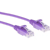 ACT Purple 10 mètres LSZH U/UTP CAT6 datacenter slimline patch cable snagless with RJ45 connectors (DC9310)
